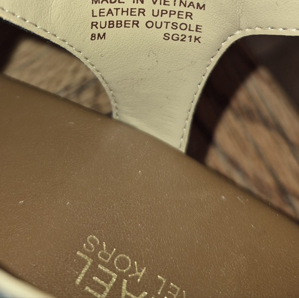 MICHAEL Michael Kors Black and Brown Espadrille Wedge Sandals - Picture 5 of 5